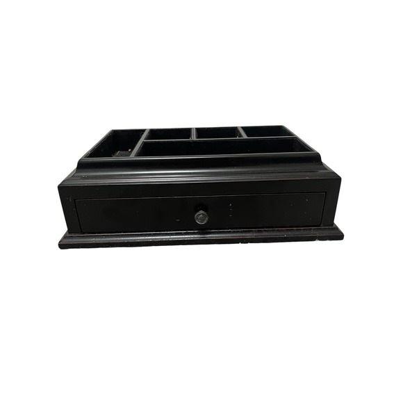 Bombay Company Wood Gentlemen's Valet Desk Tray Jewelry Box Dresser with‎ Drawer